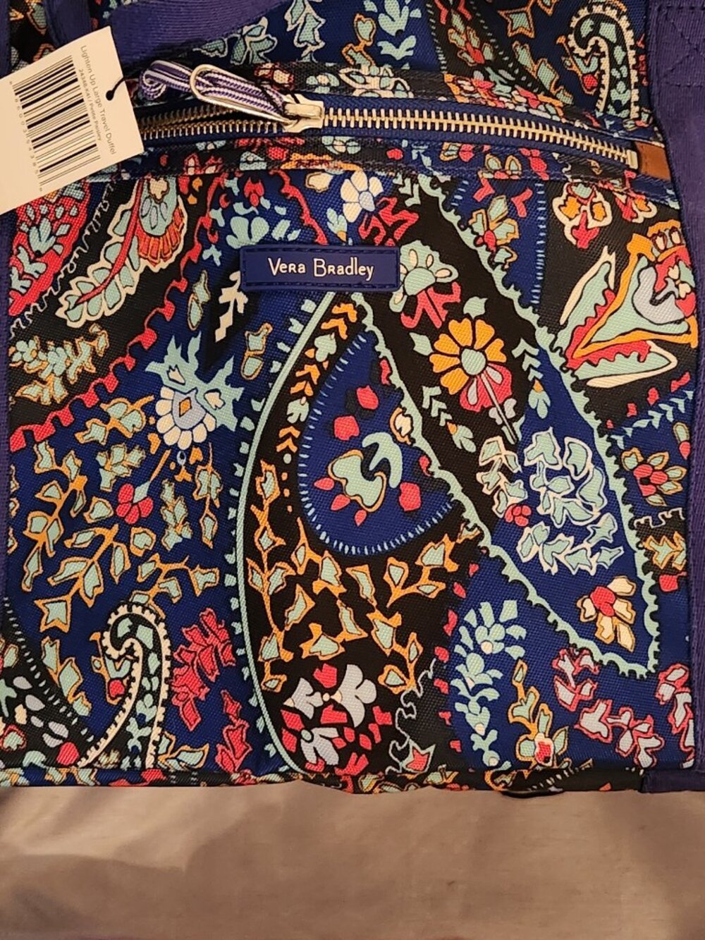 Vera Bradley Lighten Up Large Travel Duffle NWT - Petite Paisley